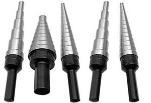 5 Piece Unibit HSS Step Drill Bit Set (Sizes #1 - #5), VAC1-5SET