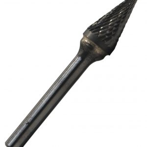 SM1 1/4" X 1/2" Cone Pointed End Carbide Burr 1/4" Shank, DULSM1