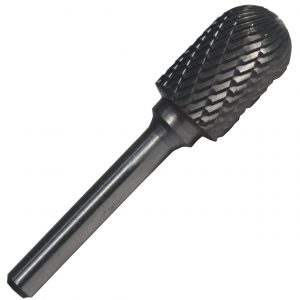 SC3B 3/8" X 1-1/2" Cylindrical Radius End Carbide Burr 1/4 Shank, DULSC3B