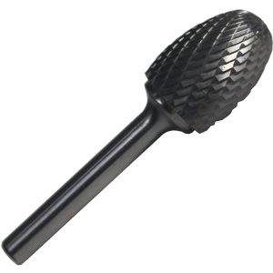 SE6 5/8" X 1" Oval Carbide Burr 1/4 Shank, DULSE6