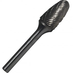 SF6 5/8" X 1" Tree Radius End Carbide Burr 1/4 Shank, DULSF6