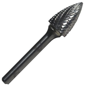SG3 3/8" X 3/4" Tree Pointed End Carbide Burr 1/4 Shank, DULSG3
