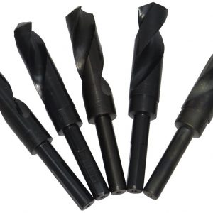 20.00mm - 24.00mm 5 Piece HSS Reduced Shank Drill Bit Set, Plastic Case Pouch, Qualtech, DWD20-24MM-SET