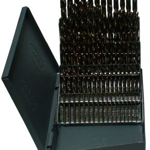 #1-#60 60 Piece Cobalt Jobber Length Drill Bit Set, Qualtech, DWD60J-CO-SET