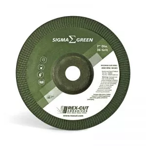 4-1/2" x 5/8-11 Sigma Green Grinding Wheel36G