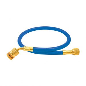 EZ-Turn 5' S/M Barrier Anti-Blowback Hose, Blue