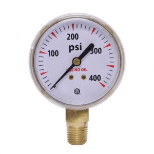 Gauge 2" BM 400 PSI Brass Display Pkg.