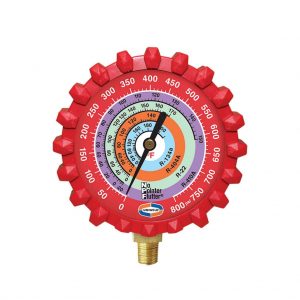 80mm Refrigerant Gauge High Pressure NPF Red Gauge Boot PSI-°F (R410/22/404/134)