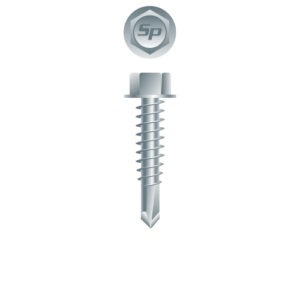 10 Hex Washer Head 10-16 x 3/4, Serrations, Zinc