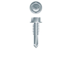 12 Hex Washer Head 12-24 x 7/8, Zinc