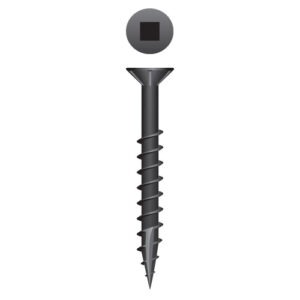8 Flat Head w/Nibs 8 x 1-1/2, SQ, Type '17', Black Oxide